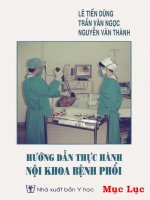 Hướng dẫn thực hành nội khoa bệnh phổi