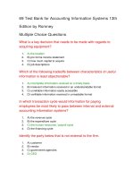69 test bank for accounting information systems 13t1 