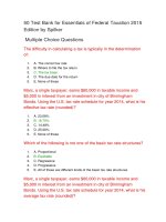50 test bank for essentials of federal taxation 2015