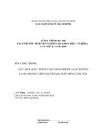 Xây dựng quy trình chẩn đoán bệnh loạn dưỡng cơ duchenne trên người đựa trên phản ứng PCR 