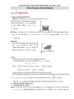 Hướng dẫn giải và bài tập ứng dụng của tích phân