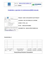 centrifugal pump, I.O.M. Installation, Operation and Maintenance