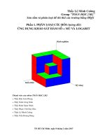 Phân loại câu hỏi chuyên đề khảo sát hàm số và mũ - logarit