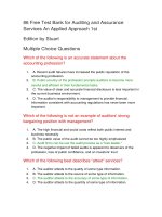 86 free test bank for auditing and assurance services an applied approach 1st
