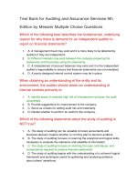 Test bank for auditing and assurance services 9th 