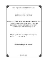 Nghiên cứu xác định một số chỉ tiêu sinh sản và thử nghiệm thụ tinh nhân tạo cho lợn Rừng trong điều kiện nuôi nhốt tại khu vực phía Bắc Việt Nam (Tóm tắt LA tiến sĩ)