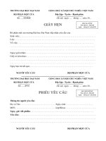 Giấy hẹn (Trường đại học Đại Nam)