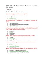 81 test bank for financial and managerial accounting 9th edition