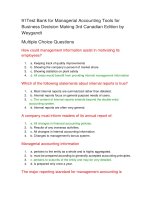 91Test bank for managerial accounting tools for business decision making 3rd