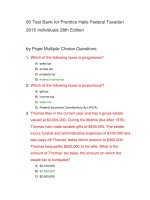 50 test bank for prentice halls federal taxation 2015 individuals 28th edition