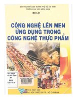 Ứng dụng công nghệ lên men trong chế biến thực phẩm phần 1