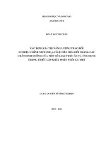 Nghiên cứu giá trị dinh dưỡng của một số loại thức ăn trong chăn nuôi gà Sao giai đoạn sinh trưởng ở đồng bằng sông Cửu Long