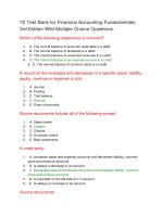 72 test bank for financial accounting fundamentals 3rd edition  đề trắc nghiệm có đáp án