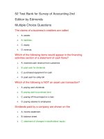 52 test bank for survey of accounting 2nd