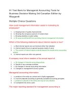 91 test bank for managerial accounting tools for business decision making