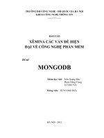 Báo Cáo Xêmina Các Vấn Đề Hiện Đại Về Công Nghệ Phần Mềm - Đề tài MONGODB
