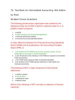 76  test bank for intermediate accounting 18th edition  đề trắc nghiệm có đáp án
