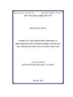 Nghiên cứu đặc điểm nông sinh học và biện pháp kỹ thuật để phát triển nguồn gen dưa chuột bản địa vùng Tây Bắc Việt Nam (LA tiến sĩ)