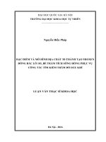 Đặc điểm và mô hình địa chất 3D thành tạo Mioxen Đông Bắc lô 103, bể trầm tích Sông Hồng phục vụ công tác tìm kiếm thăm dò dầu khí