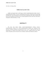 Nghiên cứu tổng hợp chất lỏng ion họ IMIDAZOLIUM sử dụng làm dung môi xanh cho phản ứng ghép đôi carbon carbon 