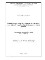 NGHIÊN CỨU ĐẶC TÍNH HÓA LÝ CỦA MÀNG THỤ ĐỘNG Cr(III) TRÊN LỚP MẠ KẼM VÀ KHẢ NĂNG BẢO VỆ CHỐNG ĂN MÒN