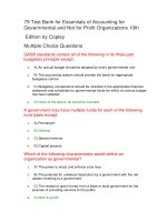 79 test bank for essentials of accounting for governmental and not for profit organizations 10th 
