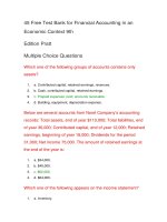45 free test bank for financial accounting in an economic context 9th 