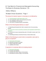 91 test bank for financial and managerial accounting the basis for business decisions 17th