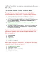 70 free test bank for auditing and assurance services 5th edition đề thi trắc nghiệm có đáp án