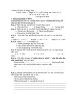 ĐỀ KT HỌC KÌ I  SỬ-ĐỊA 5