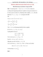 Phuong trinh tham so voi bai toan cuc tri hay có lời giải