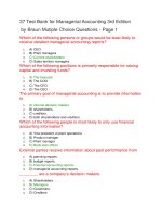 37 test bank for managerial accounting 3rd edition 