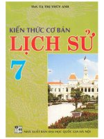 Kiến thức cơ bản lịch sử 7