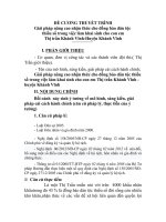Giải pháp nâng cao nhận thức cho người đồng báo dân tộc thiểu số trong việc làm khai sinh cho con em thị trấn khánh vĩnh 