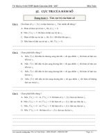 200 bài trắc nghiệm cực trị của hàm số - Lê Văn Đoàn