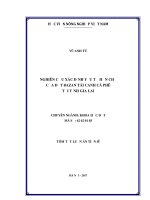 Nghiên cứu xác định yếu tố hạn chế của đất bazan tái canh cà phê tại tỉnh gia lai tt 