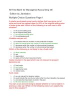 92 test bank for managerial accounting 4th