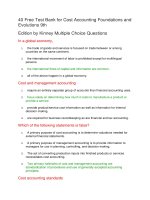 40 free test bank for cost accounting foundations and evolutions 9th 