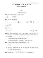 toán 6 đề cuối kì 2