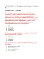 129  test bank for managerial accounting 4th edition by braun