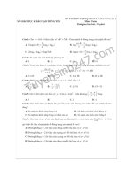 Đề thi thử môn Toán THPTQG 2017 – Sở GDĐT Hưng Yên