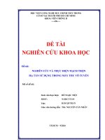Nghiên cứu và thực hiện mạch trộn hạ tầng sử dụng trong máy thu vô tuyến