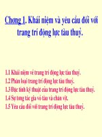 BÀI GIẢNG TRANG TRÍ HỆ ĐỘNG LỰC CHƯƠNG 1(TIẾNG VIỆT)