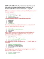 56 free test bank for fundamental financial and managerial accounting concepts 1st edition by edmonds multple choice questions