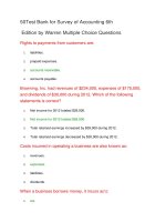 50Test bank for survey of accounting 6th 