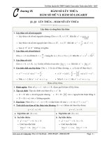 Bài tập trắc nghiệm hàm số lũy thừa, mũ và logarit - Lê Văn Đoàn