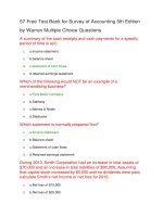 57 free test bank for survey of accounting 5th edition 
