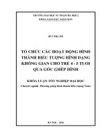 Tổ chức các hoạt động hình thành biểu tựợng hình dạng không gian cho trẻ 4 5 tuổi qua góc ghép hình