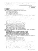 Đề thi thử nghiệm THPT QG lần 2 năm 2017 môn lịch sử