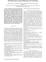 3D printing basic concepts mathematics and technologies 